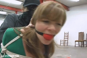 www.escapevideos.com - Stephanie Foot Taped Hogtie thumbnail